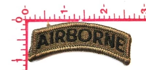 Airborne Patch United States US Army schwarz auf oliv Rocker - Bild 1 von 1