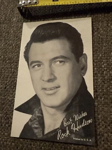 Rock Hudson Movie Star Actor Vtg Penny Arcade Exhibit Vending Card Postcard - Picture 1 of 1