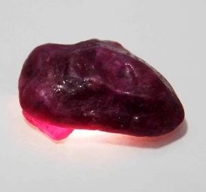 49 Ct Natural Earth Mined Madagascar Pink Ruby Rough Unheated Loose Gemstone - Picture 1 of 5