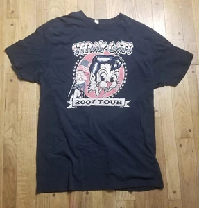 Vintage Stray Cats Tour Tee Band Concert Tee Shirt 2007 Rockabilly Setzer XXL 2X - Picture 1 of 12