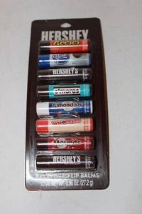 Lip Balms Hershey 8 pack Flavored Chap Stick Candy York Reeses Whoppers Mounds - Picture 1 of 2