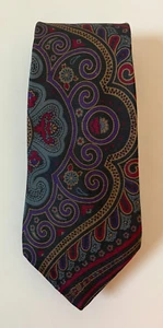 Rooster West End Collection Silk Foulard Paisley Mens tie - Picture 1 of 4