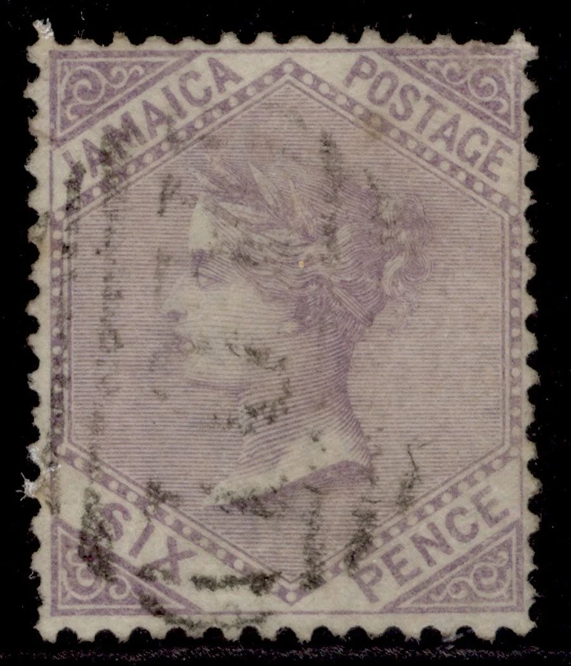 JAMAICA QV SG5a, 6d grey-purple, FINE USED. Cat £35. - Image 1 of 1