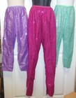  FAUX SEQUIN DANCE COSTUME PANTS CHILD Szs many COLORS Wolff Fording Pull up
