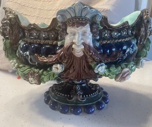 Hugo Lonitz antique Majolica Jardiniere Centerpiece  - Picture 1 of 17