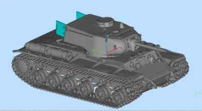 3D-печатная модель серии 1/72 S KV-1 тяжелый танк серия Sa модель набор неокрашенный - Изображение 1 из 4