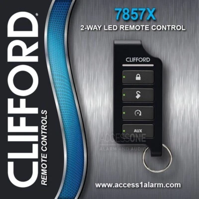 Clifford 7857X 2-Way LED Replacement Remote Control For The Old 7856X - Image 1 of 2