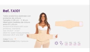 Fajas Myd 0101 Abdominal Flattening Board for After Liposuction - Beige | USED - Picture 1 of 1