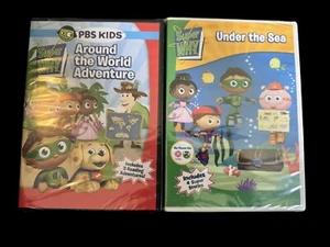 Super Why - Under the Sea & Around The World Adventure Lot Of 2 NEW SEALED RARE - Picture 1 of 7
