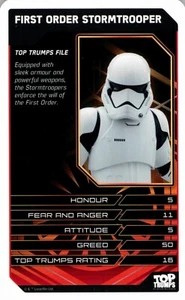 2017 STAR WARS: EPISODE VIII THE LAST JEDI Card FIRST ORDER STORMTROOPER - Picture 1 of 3