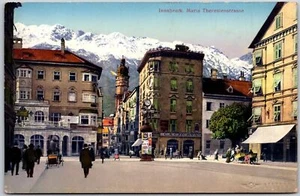 Innsbruck Maria Theresienstraße Straße in Innsbruck Österreich, alte Postkarte - Bild 1 von 2