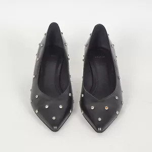 Maje Women's Leather Shoes Size 38 Leather Court Shoes E18FLOSTRASS - Picture 1 of 7