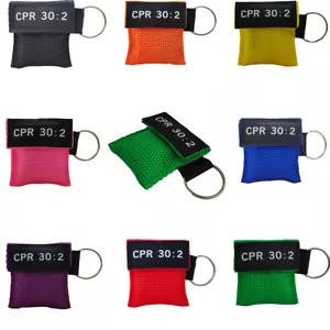 5pcs CPR Mask with Keychain Face Shield AED Keyring CPR face sheild - Picture 1 of 6