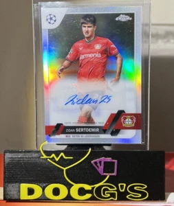 2022-23 Topps Chrome UEFA Club Competitions Zidan Sertdemir Refractor Auto - Picture 1 of 2