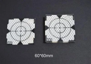 50pcs Super Power   Reflector Sheet 60 x 60 mm Reflective Tape Target  New - Picture 1 of 1