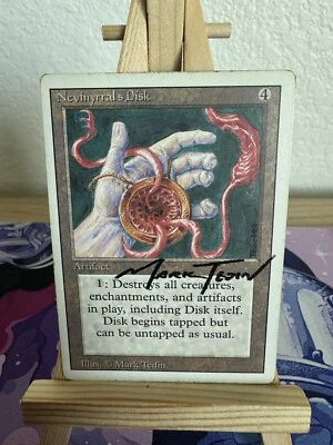 Nevinyrral's Disk - MTG Revised 3rd Signed Mark Tedin Vintage Magic - Image 1 of 2