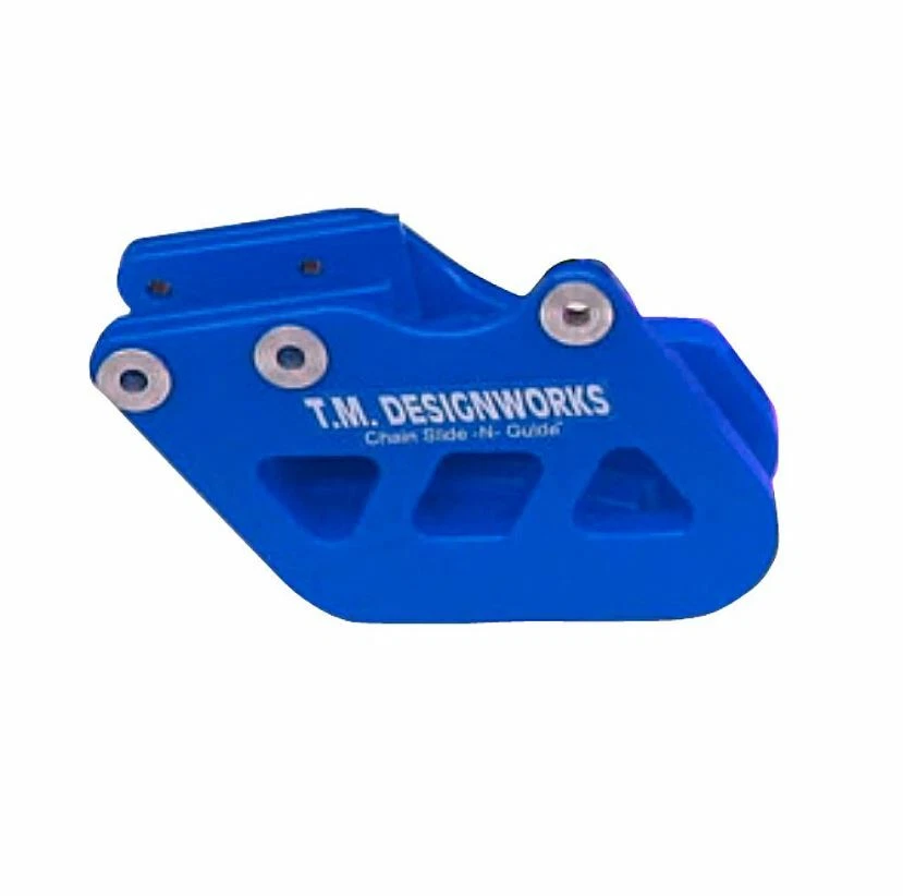 TM Designworks Chain Guide Blue Yamaha YZ125 YZ250 YZ250F YZ400F YZ450F WR250F - Image 1 of 1