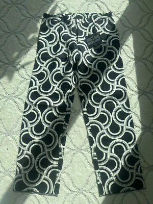 Dolce & Gabbana black & white wave pants, mens 54, Italian linen- great for trav — 第 1/4 张图片
