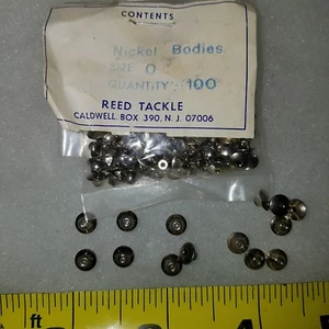 SUPER SPECIAL 25 NEW WORTH NICKEL FISHING LURE BODIES N.O.S.SIZE O MADE USA. - Picture 1 of 6