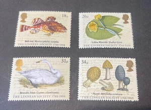 GB 1988 Bicentenary of Linnean Society SG1380 - SG1383 Unmounted Mint MNH - Picture 1 of 2