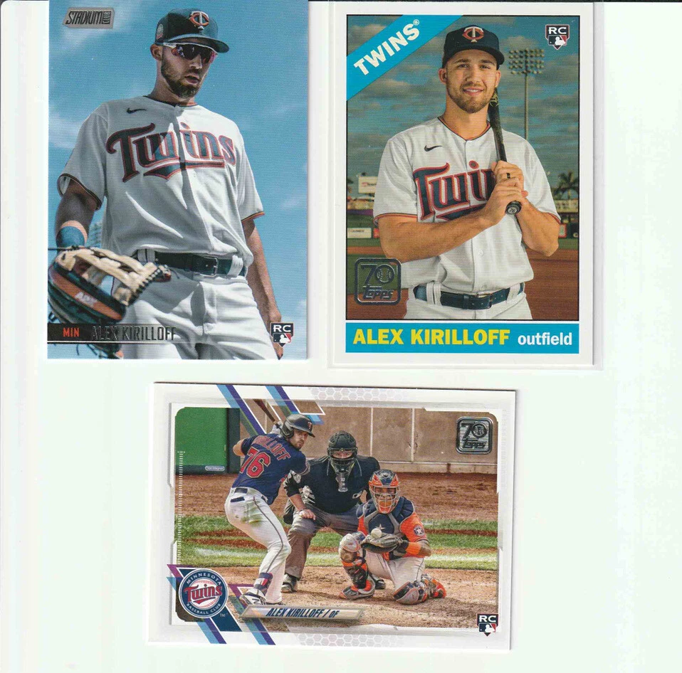 2021 Topps Alex Kirilloff Lot (3): 70 Years | Stadium Base | Series 2 Base - Image 1 of 1