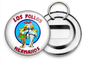 LLAVERO ABRIDOR BOTELLAS DIVERTIDO CITA BREAK BAD LOS POLLOS HERMANOS LLAVERO REGALO - Imagen 1 de 1
