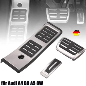 Pedalkappen Fußstütze passend für Audi A4 B9 A5 8W Automatik Sportpedale NEW - Bild 1 von 14