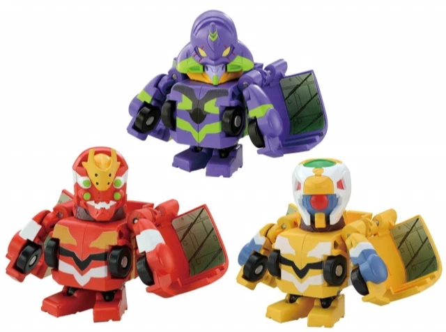 Transformers Q - QTC-02 - Evangelion 3 Figure Set - Image 1 of 4