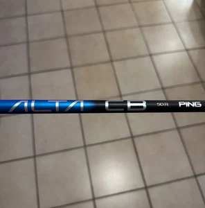 2025 PING ALTA CB BLUE 50R REGULAR FLEX DRIVER SHAFT / PING TIP - Picture 1 of 3