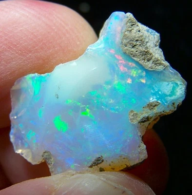 Ethiopian Opal Welo Rough * VIDEO 13.47 CTs AAA FIRE Cutting Grade USA DEALER - Image 1 of 4