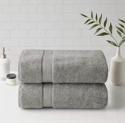 Juego de 2 sábanas de baño Madison Park 800Gsm 100 % algodón 34x68" - todas Foto 1 de 2