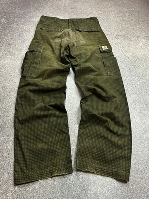 VINTAGE STYLE STREETWEAR CARHARTT CARGO PILOT JEANS 90S Y2K - Image 1 of 4