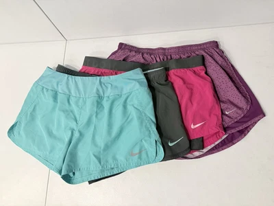 Лот из 4 Nike женские шорты размер большой с подкладкой работает темп Athletic - Изображение 1 из 4