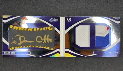 2022 Panini Absolute Material Book Signatures Black Gold #105 Glenn Otto RC /25 - Image 1 of 3