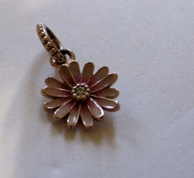 Pandora Oro Rosa Rosa Flor Margarita Cuelga Dije #788771C01 Auténtico Foto 1 de 3