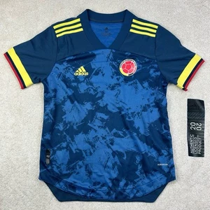 Offizielles Adidas 2020/21 Kolumbien National Blau Camo Away Futbol Fußball Trikot M - Bild 1 von 14