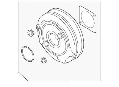 Amplificador de freno eléctrico original Audi 80A-612-107-A Foto 1 de 2