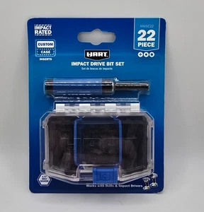 HART Impact Drive Bit Set 22 Piece With Hard Case HAVSC22 - Picture 1 of 2