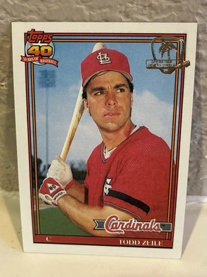1991 Topps Operación Escudo del Desierto #616 Todd Zeile Cardenales de San Luis NRMT D Foto 1 de 2