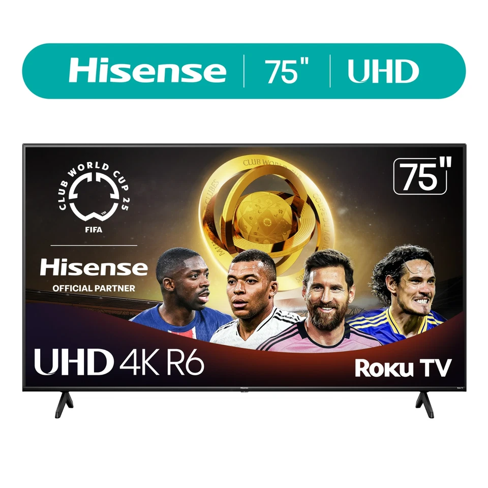 Hisense 75 in Flat screen Tv LED 4K - Image 1 of 4