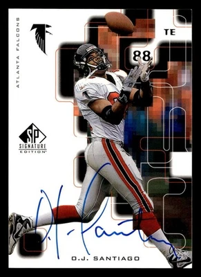 1999 SP Signature Autographs #OJ O.J. Santiago ON CARD Auto Falcons  ID:399561 - Image 1 of 2