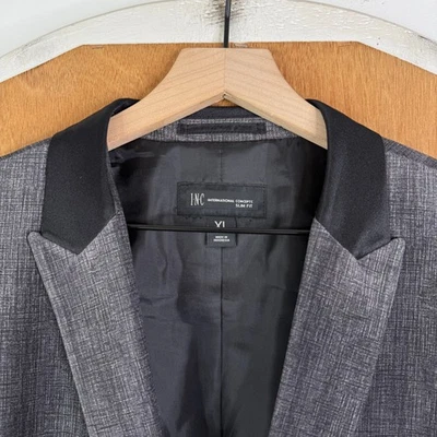 Blazer International Concepts Para Hombres 44R 1 Botón Cena Chaqueta Esmoquin Pico NUEVO Foto 1 de 4