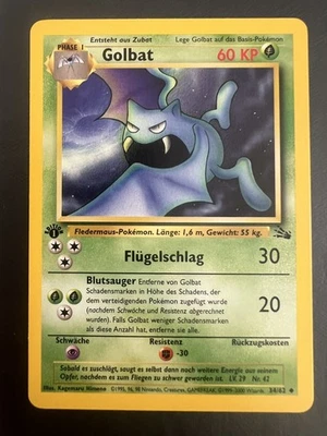 Pokemon TCG - Golbat 34/62 Fossil Set - 1. Edition - Near Mint - Bild 1 von 2
