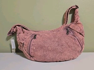 Bolso hobo informal de jean malva No Boundaries para mujer nuevo con etiquetas - Imagen 1 de 6