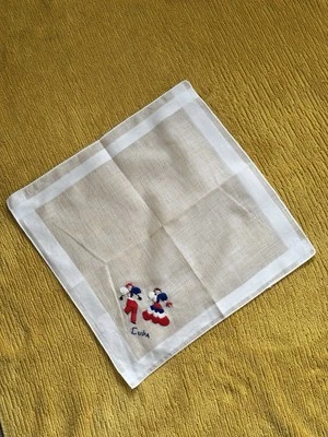 Pañuelo vintage bordado Hankie Cuba Havana años 60 Foto 1 de 4