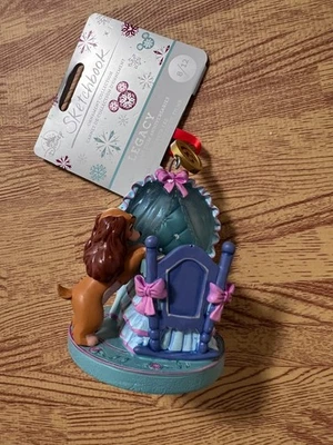 NUEVO Disney Cuaderno de Bocetos Adorno Dama y el Vagabundo con Cochecito de Bebé LEGADO Foto 1 de 4