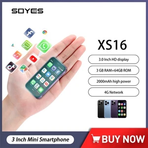 Soyes XS16 Mini Smartphone Teléfono 4G LTE 3GB+64GB 3 pulgadas Android10 2000mah - Imagen 1 de 22