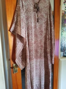 ALL ABOUT AUDREY MAXI DRESS PINK PRINT SIZE XL NEW WITH TAGS - Picture 1 of 6