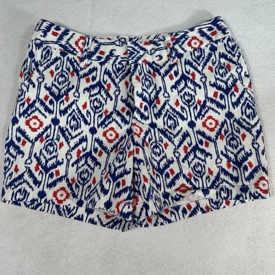 Le Tigre Women’s Patterned Chino Shorts Red White Blue Size 8 - Image 1 of 4