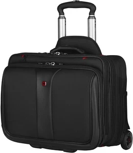 Wenger Briefcase 2-Piece Business Set with Comp-U-Roller Patriot 600662 Black - Picture 1 of 7